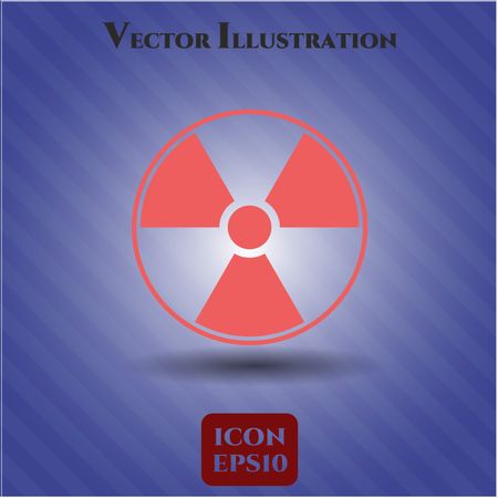 Nuclear, radioactive icon