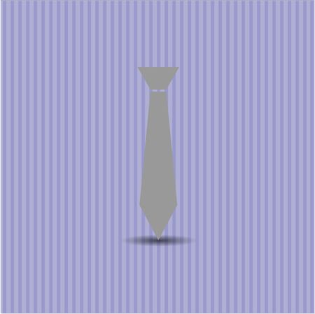 Necktie vector icon or symbol