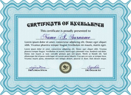 Certificate or diploma template. Customizable, Easy to edit and change colors.Lovely design. With quality background. 