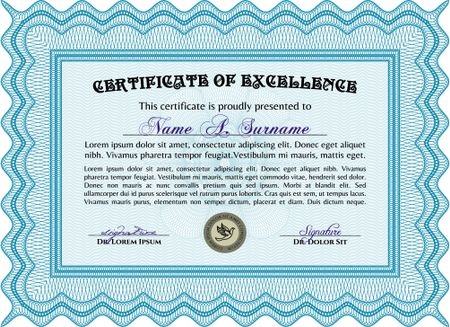 Certificate or diploma template. Customizable, Easy to edit and change colors.Lovely design. With quality background.