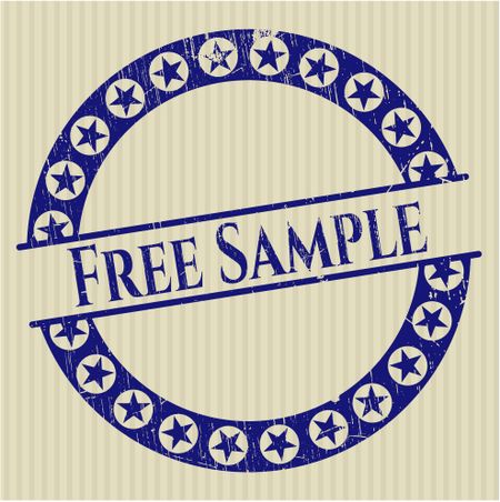 Free Sample rubber stamp with grunge texture