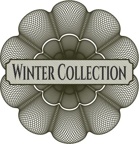 Winter Collection abstract linear rosette