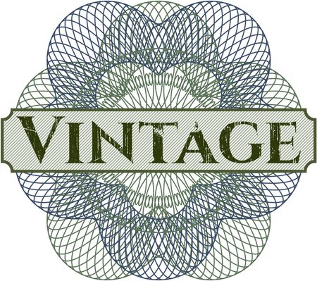 Vintage linear rosette