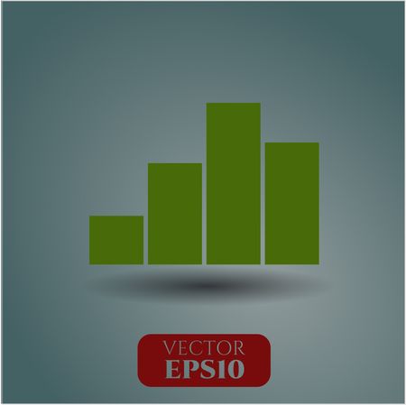 Chart vector icon or symbol