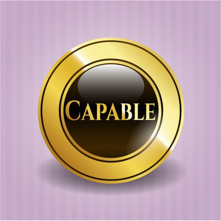 Capable golden badge