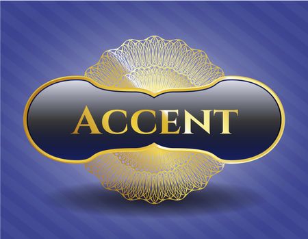 Accent shiny badge