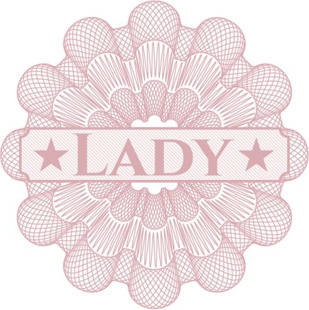 Lady abstract rosette