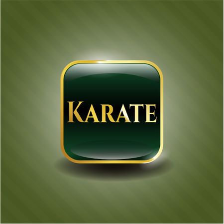 Karate golden badge