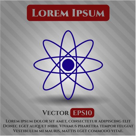 Atom vector icon