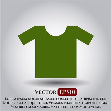 Shirt vector icon or symbol