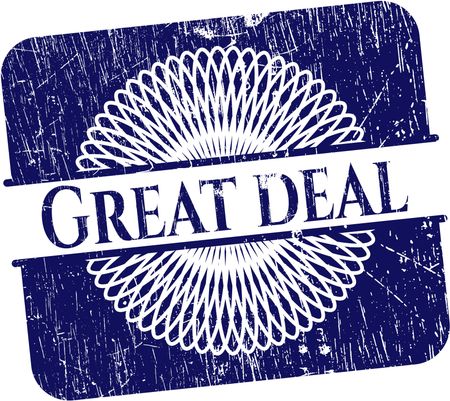Great Deal rubber grunge stamp
