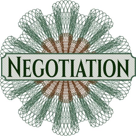 Negotiation abstract linear rosette