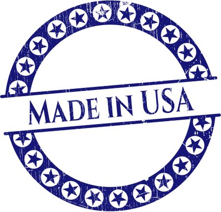 Made in USA grunge stamp