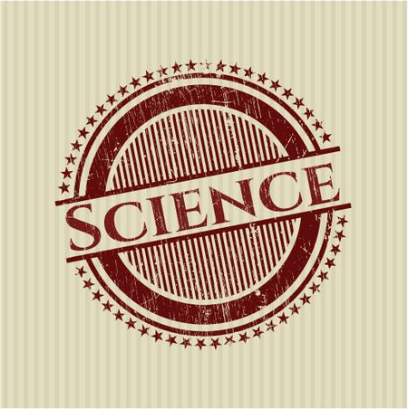 Science rubber grunge texture seal