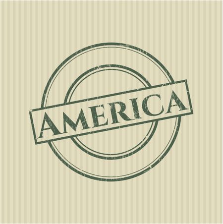 America grunge stamp