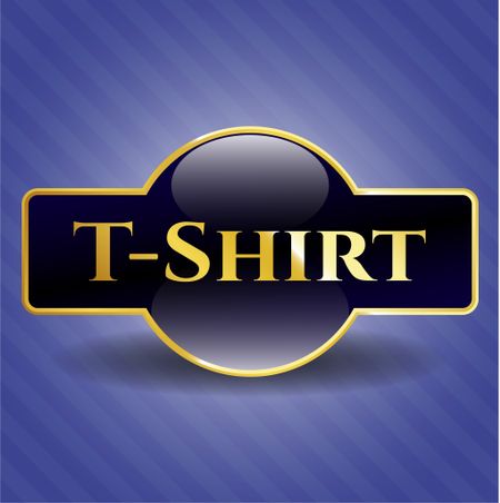 T-Shirt gold badge or emblem