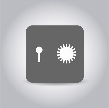 Safe (Safety deposit box) icon vector illustration