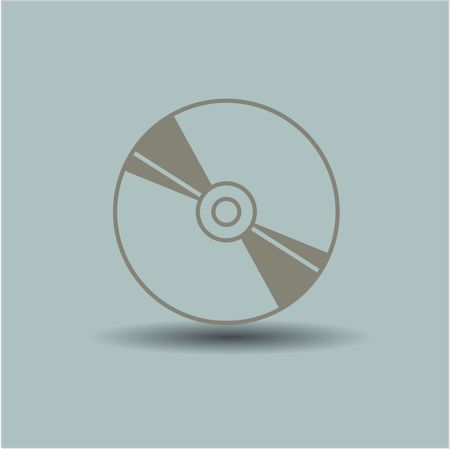 CD, Blu Ray disc vector symbol