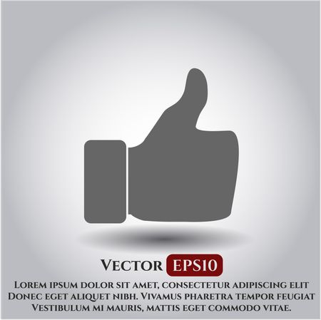 thumbs up icon vector illustration