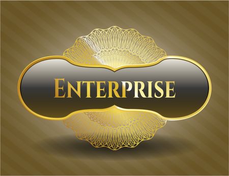 Enterprise gold emblem or badge