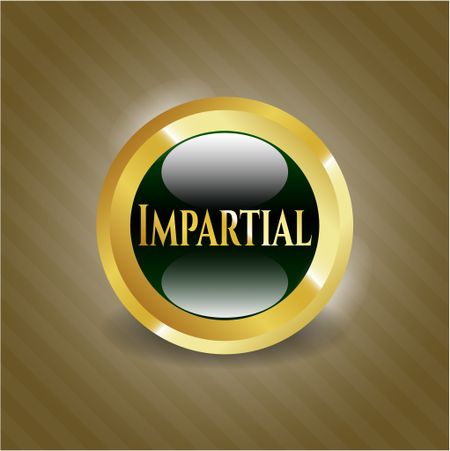 Impartial gold emblem or badge