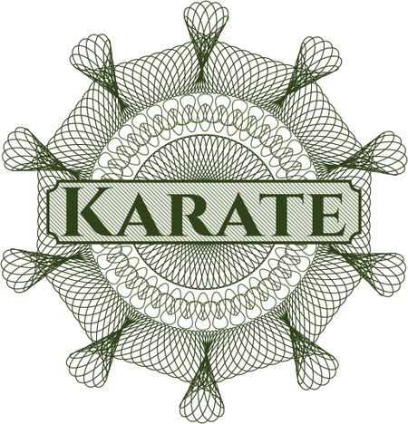 Karate abstract rosette