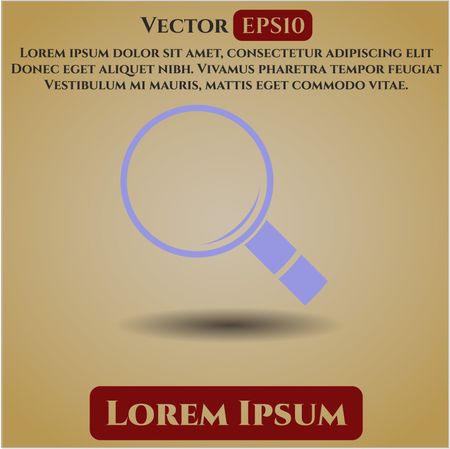 Magnifying glass, search vector icon