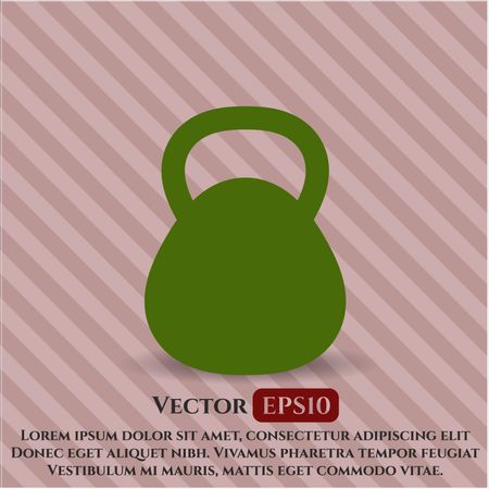Kettlebell icon or symbol