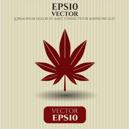 Marijuana leaf (weed) vector symbol