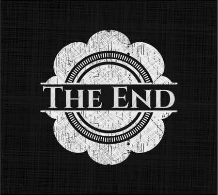 The End written on a chalkboard