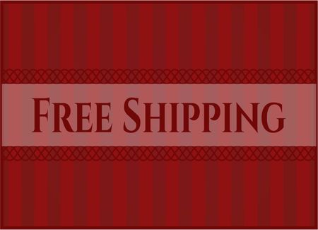 Free Shipping banner or poster