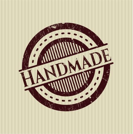 Handmade rubber stamp