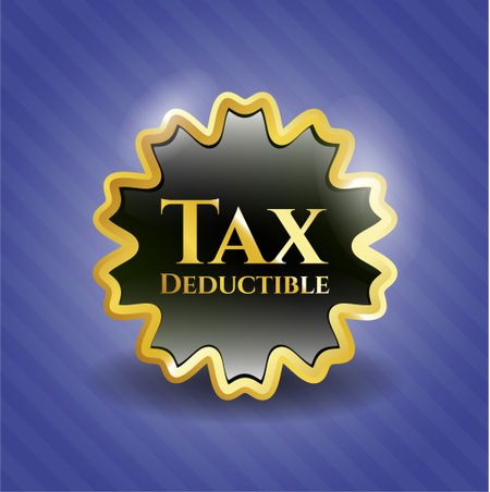Tax Deductible gold emblem