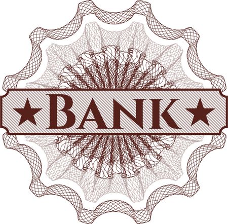 Bank abstract rosette