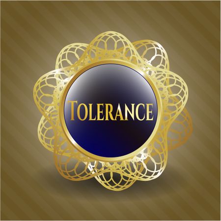 Tolerance gold shiny emblem