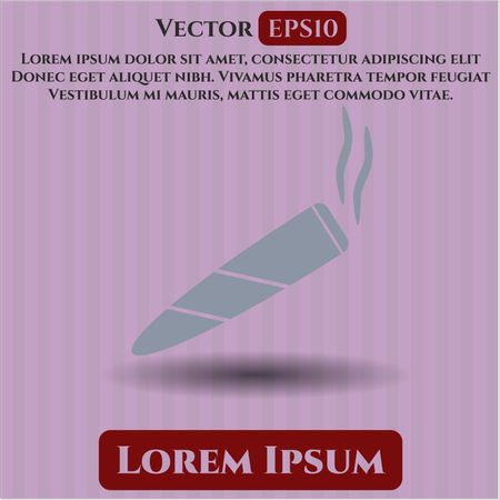 Joint (cigarette) vector icon
