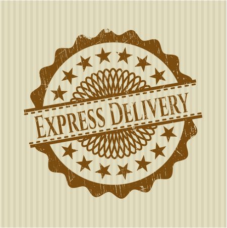 Express Delivery rubber grunge stamp