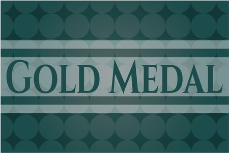 Gold Medal banner or poster