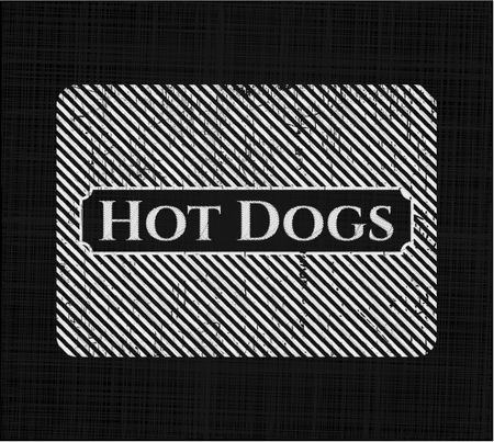 Hot Dogs chalk emblem