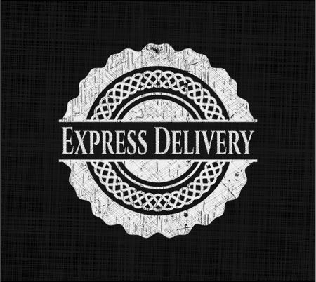 Express Delivery on chalkboard