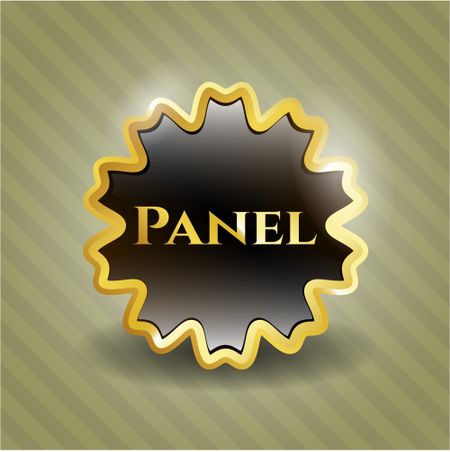 Panel gold emblem