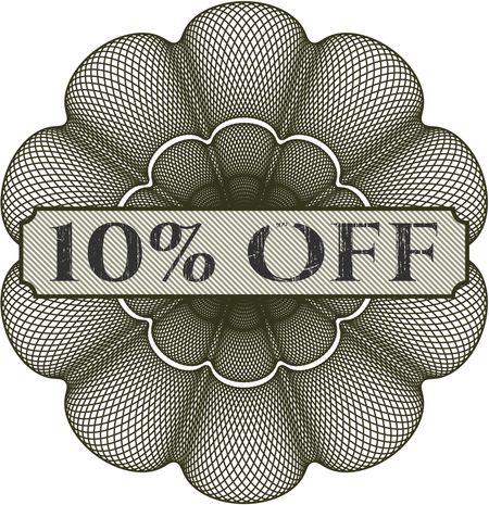 10% Off rosette