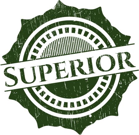 Superior rubber stamp with grunge texture