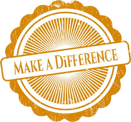 Make a Difference grunge seal