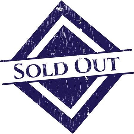 Sold Out rubber stamp