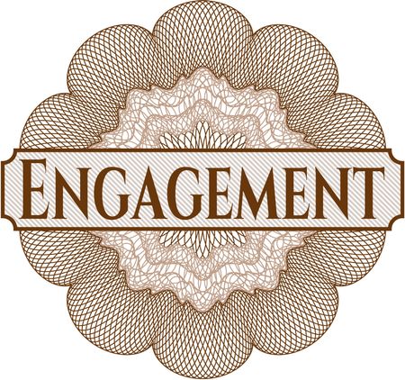 Engagement abstract rosette