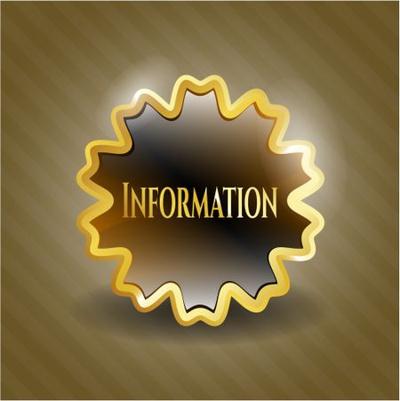 Information gold emblem