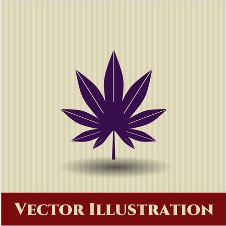 Marijuana leaf (weed) vector symbol
