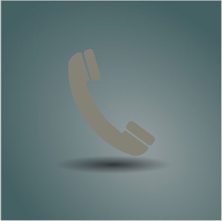 Old Phone vector symbol