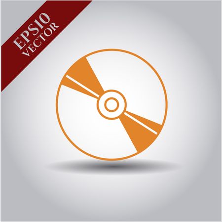 CD, DVD or Blu Ray disc vector icon